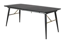 Gold Spisebord 180 cm Forlengningsbart