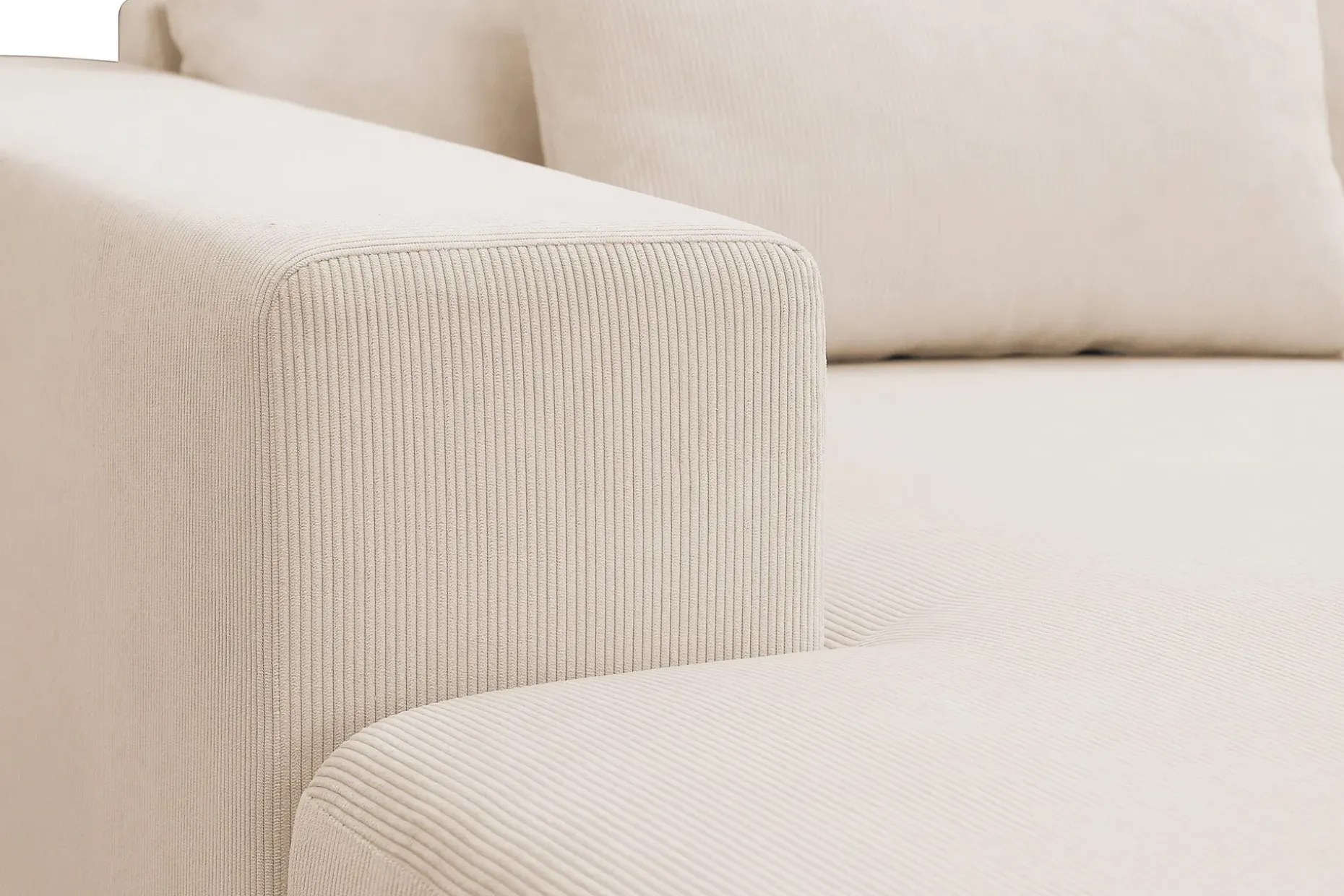Grande 5-seters U-Sofa med Divan Venstre
