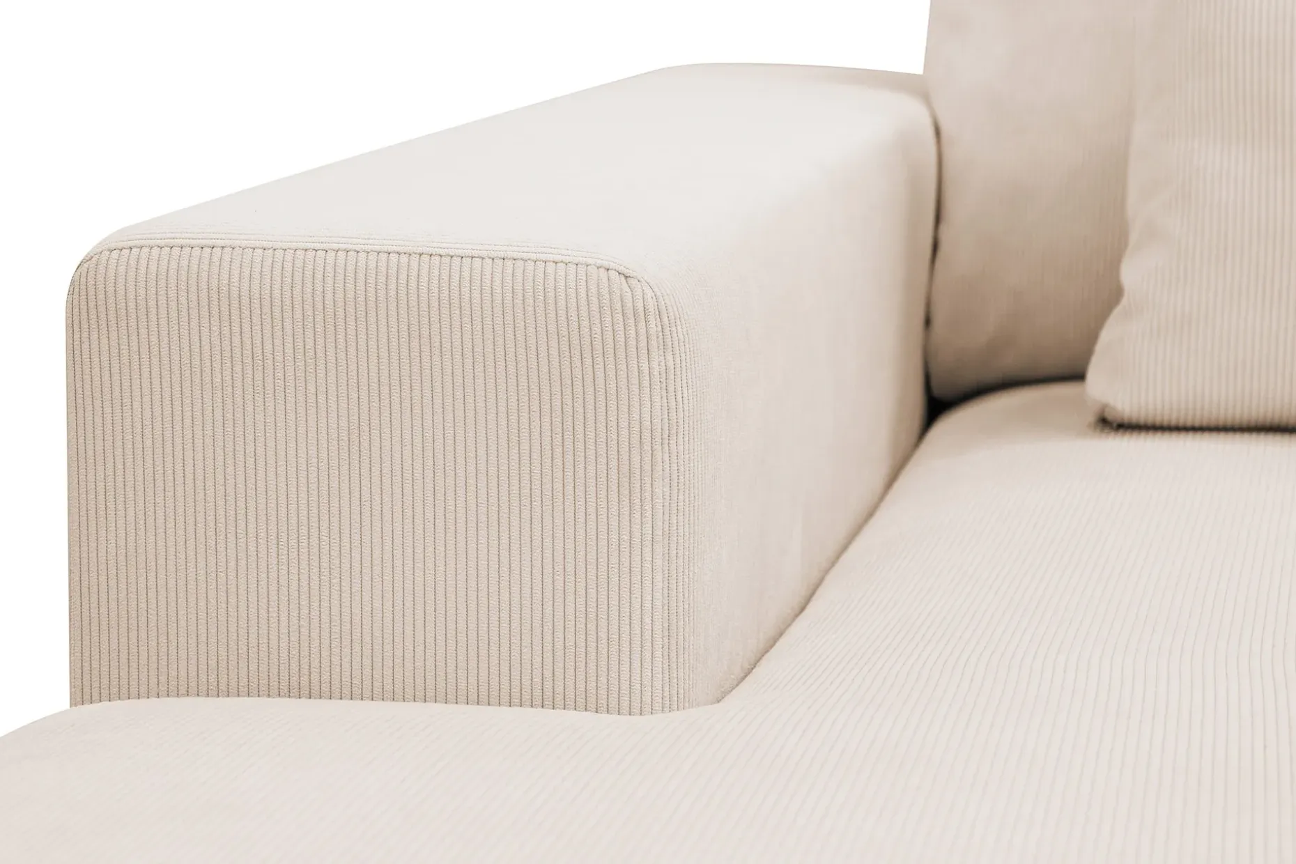 Grande 5-seters U-Sofa med Divan Venstre