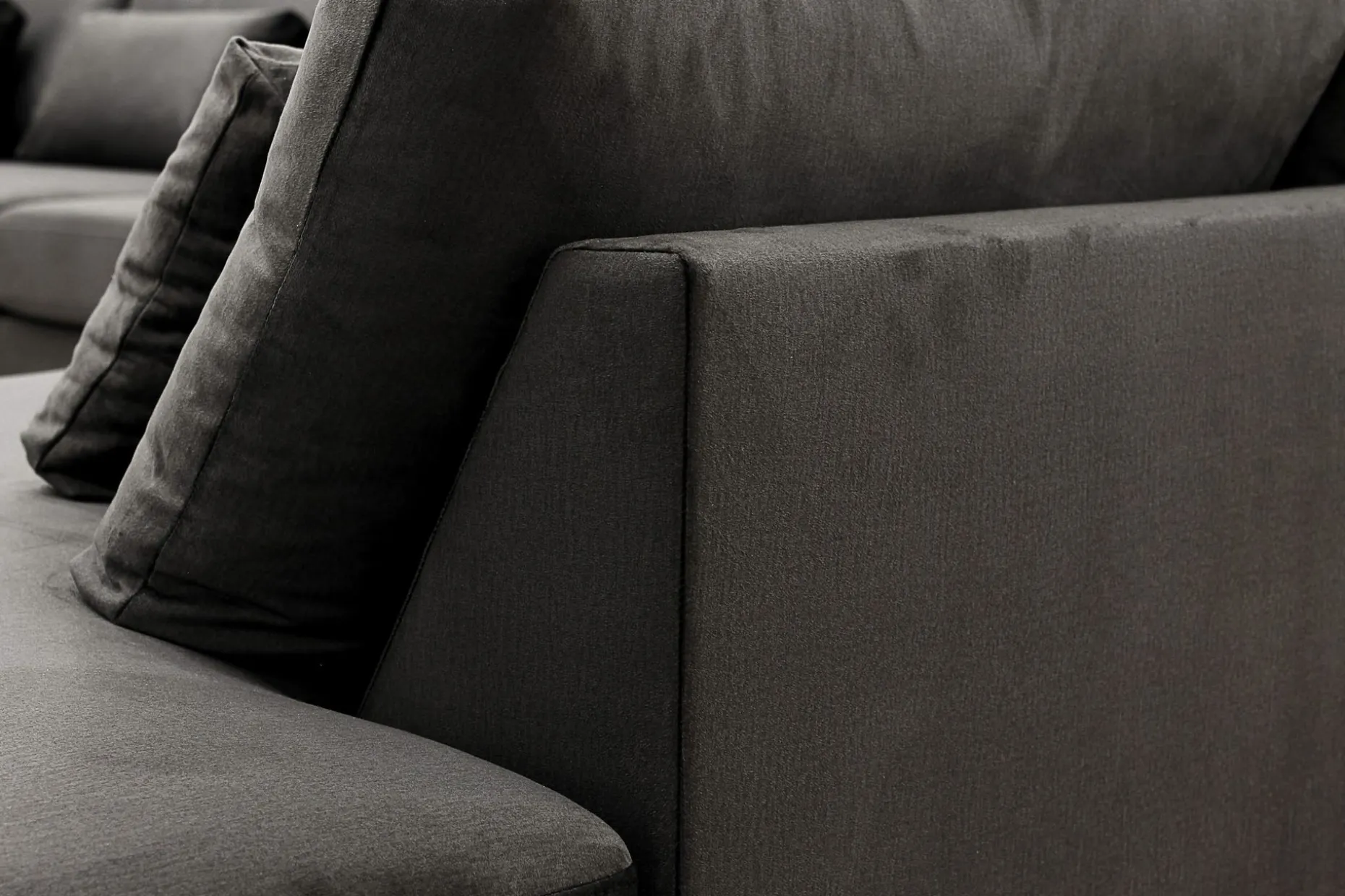 Grande 5-seters U-Sofa med Divan Venstre
