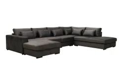 Grande 5-seters U-Sofa med Divan Venstre