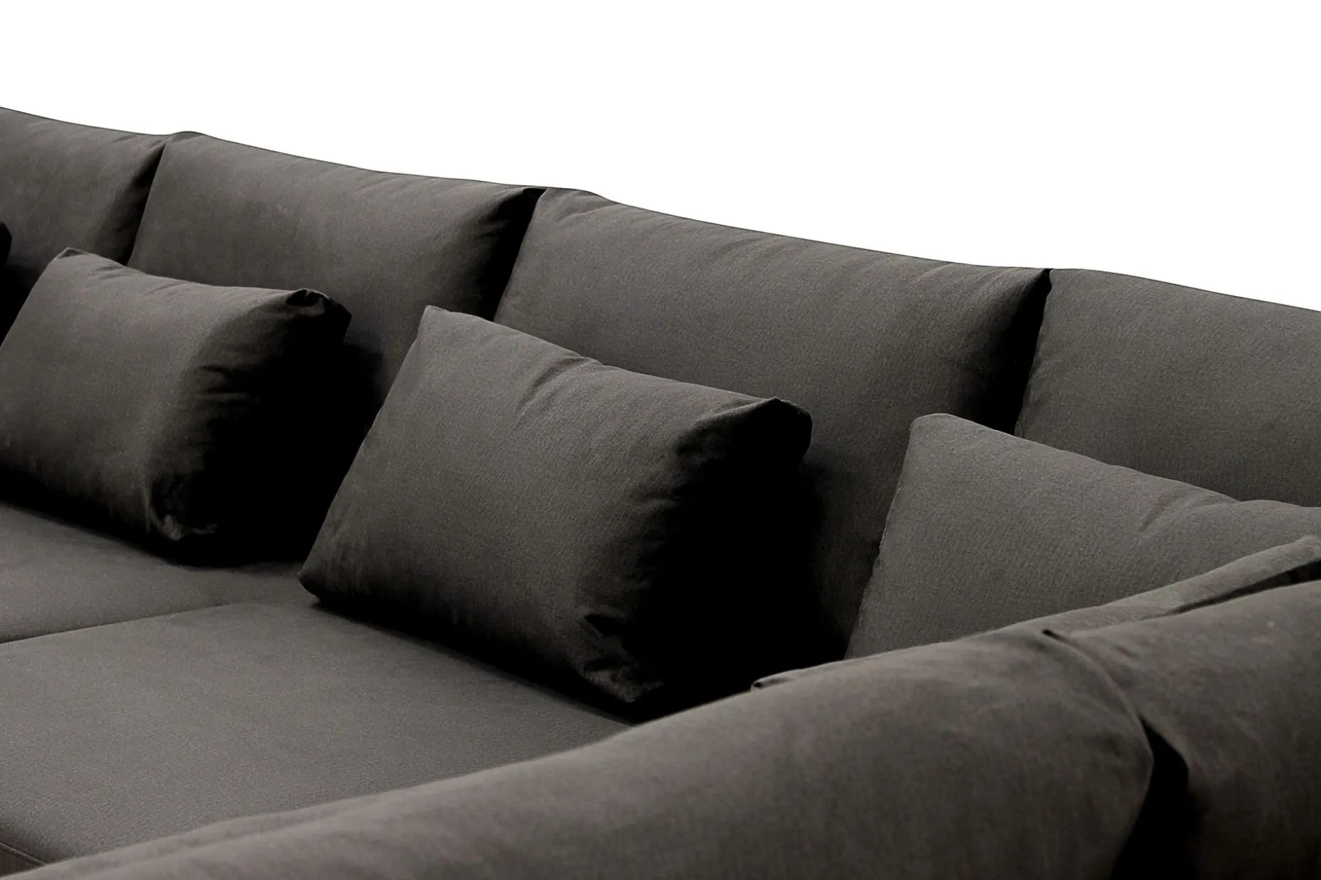 Grande 5-seters U-Sofa med Divan Venstre