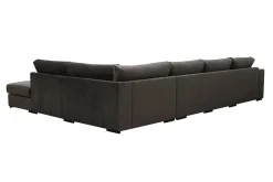Grande 5-seters U-Sofa med Divan Venstre