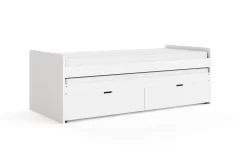 Granvik Sengeramme 90x200 cm uttrekkbar med ekstraseng og oppbevaring inkludert 2 madrasser