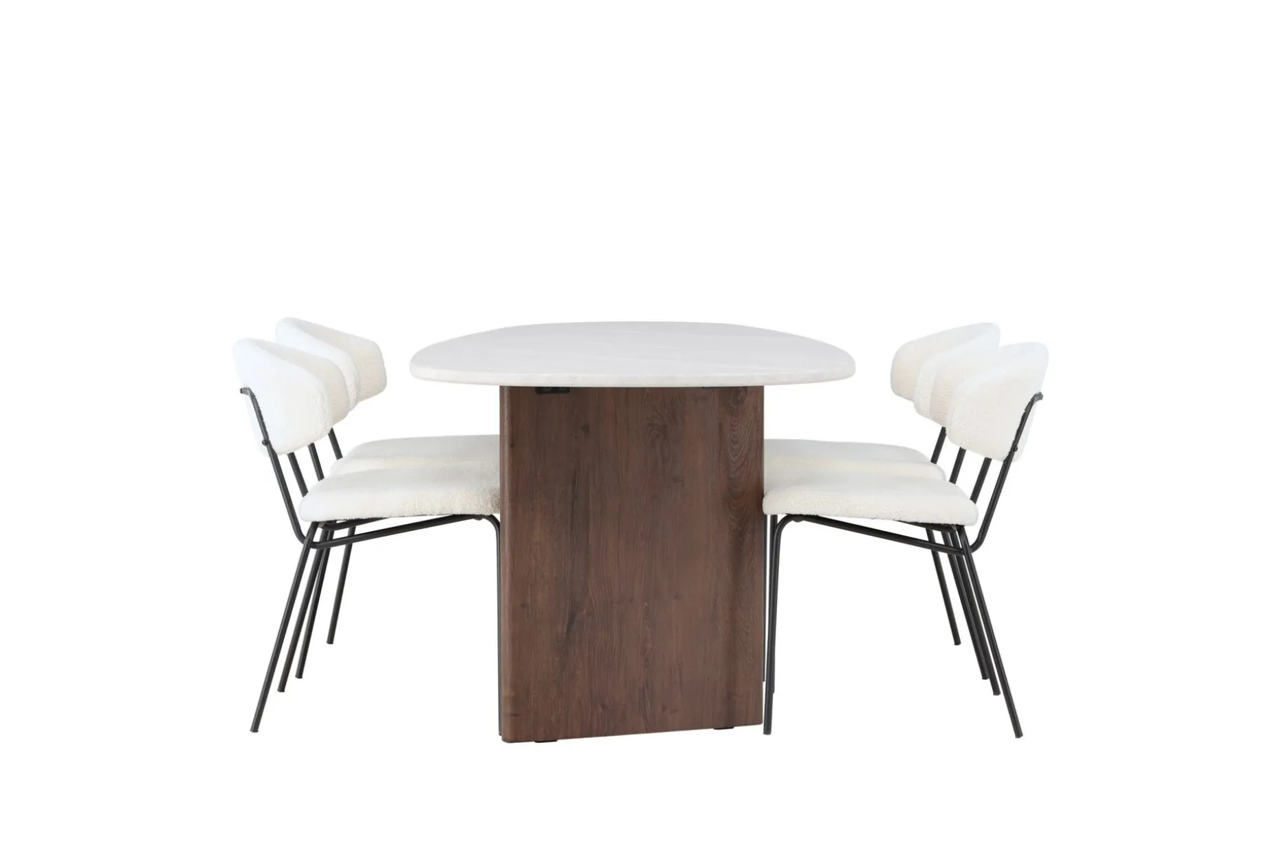 Grönvik Matgruppe 180 cm Oval med 4 Chico Stoler