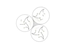 Groovy LED-Taklampe 3-os Matthvit/Krom