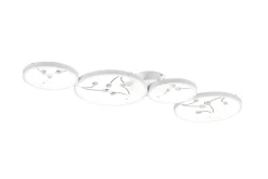 Groovy LED-Taklampe 4-os Matthvit/Krom