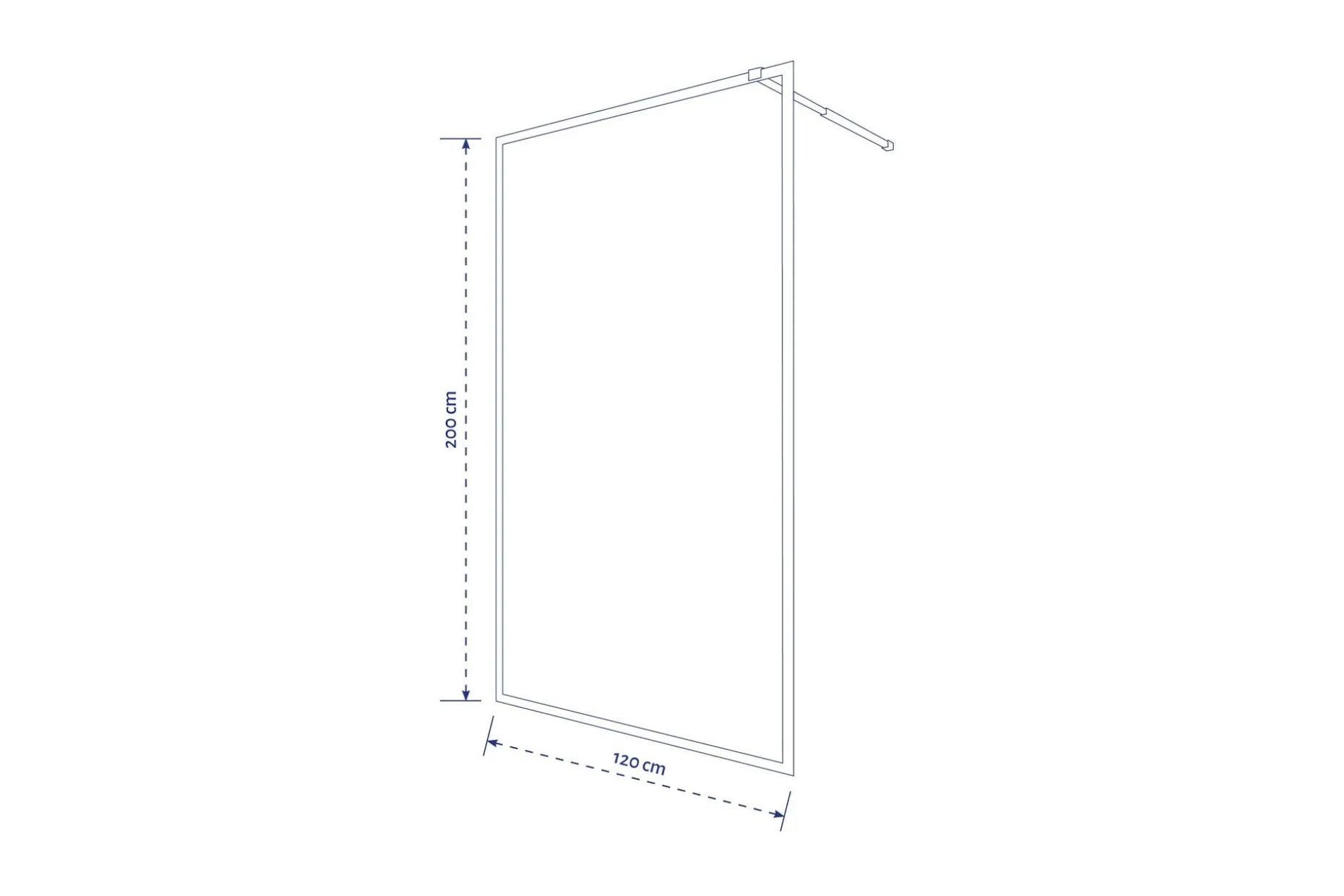 Gullebo Dusjvegg 70x200 cm