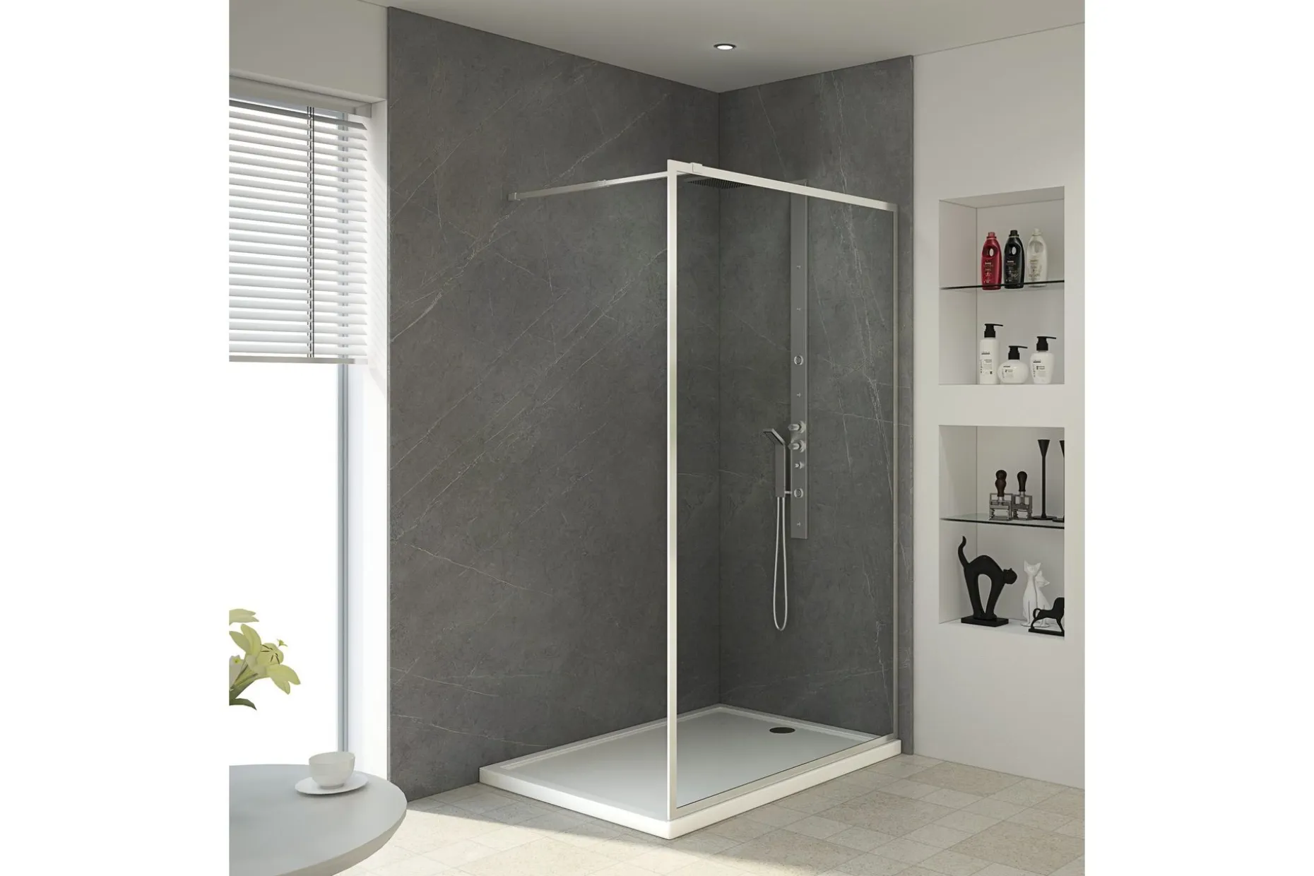 Gullebo Dusjvegg 70x200 cm
