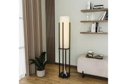 Gulvlampe Ratmompe (Hyllehøyde: 60 cm) Svart Beige