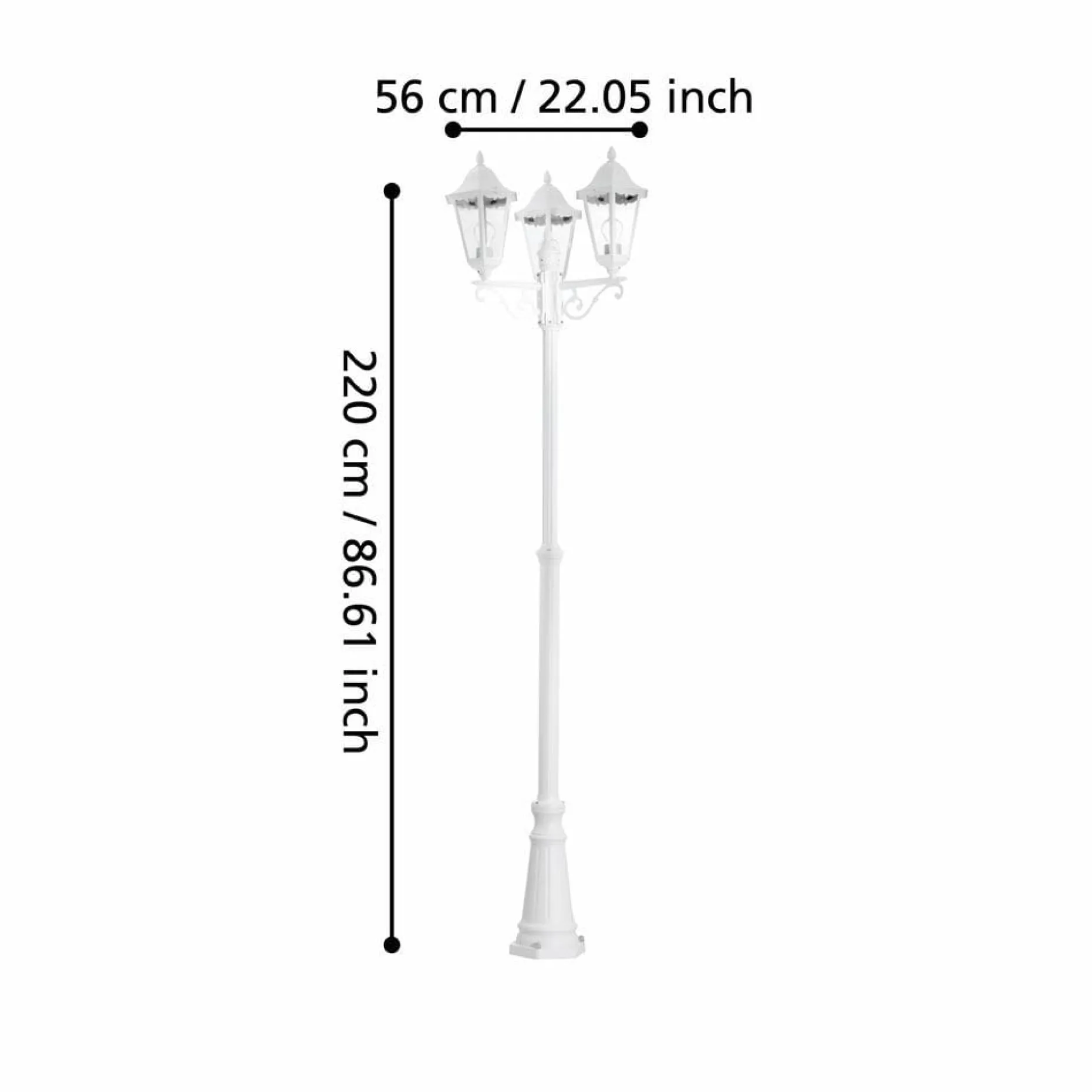 Gulvlys Navedo med 3 Lamper