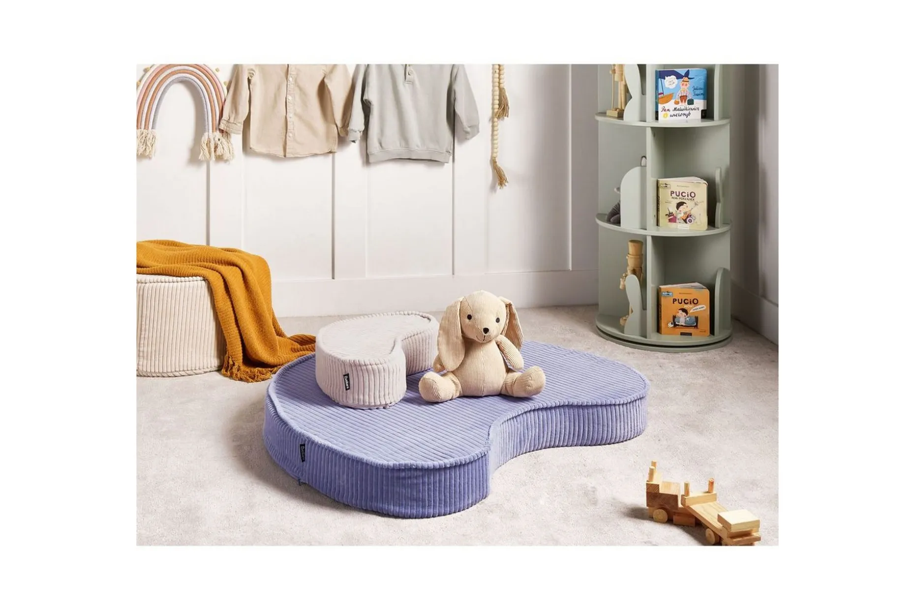 Gulvpute Nili Fiolett/Beige