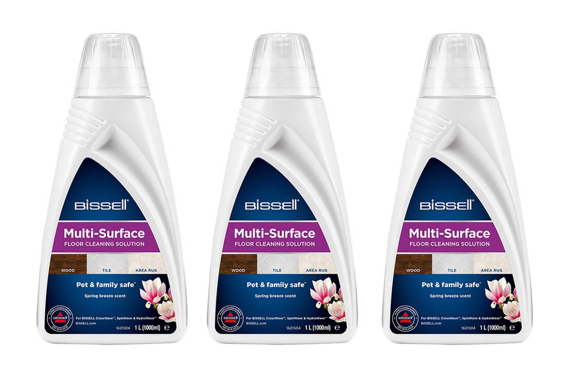 Gulvrengjøringsmiddel Bissell Multi-Surface 1L 3-pack