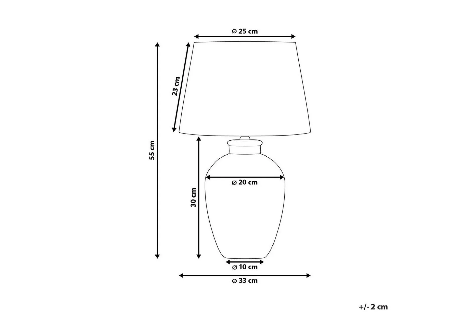 Gyaros Bordlampe 55 cm E27