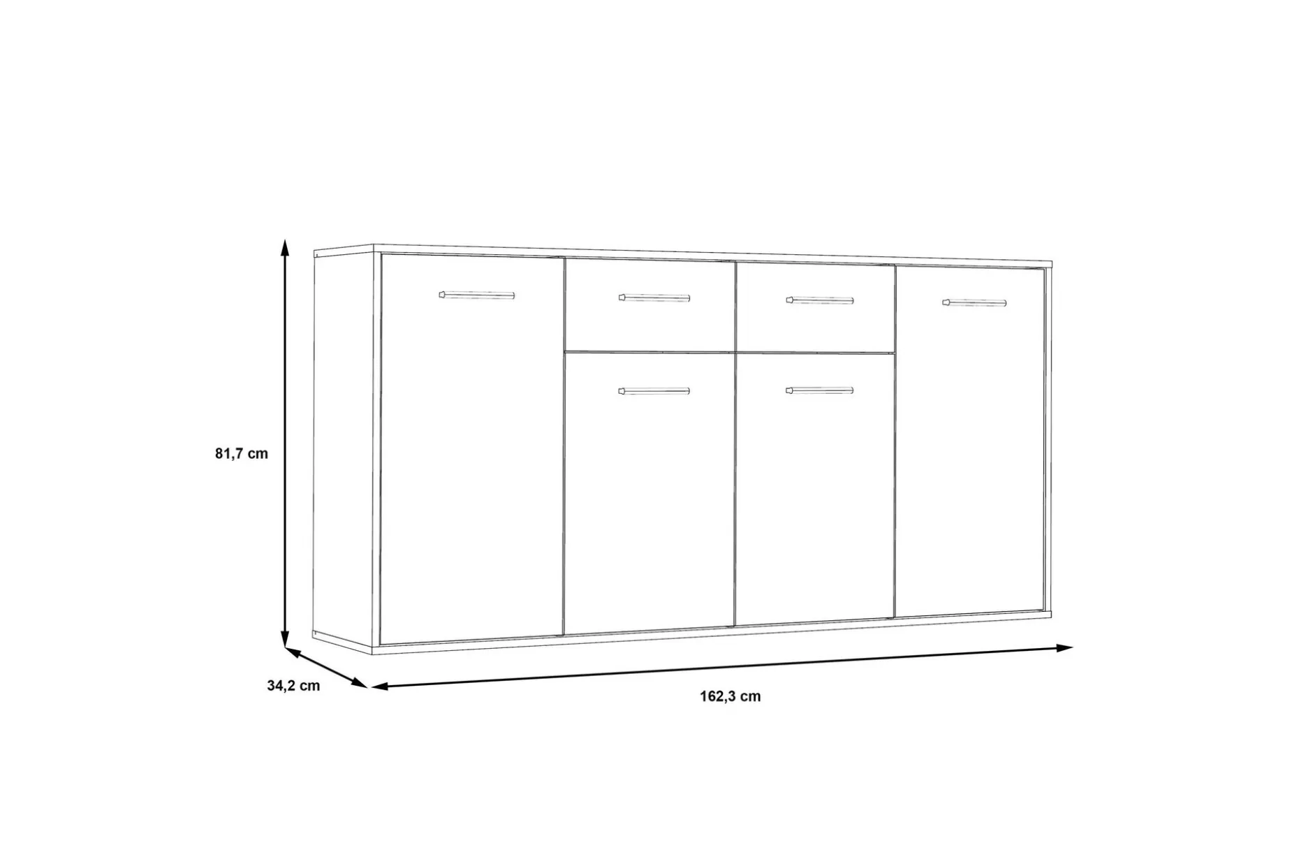 Haba Skjenk 34x162 cm