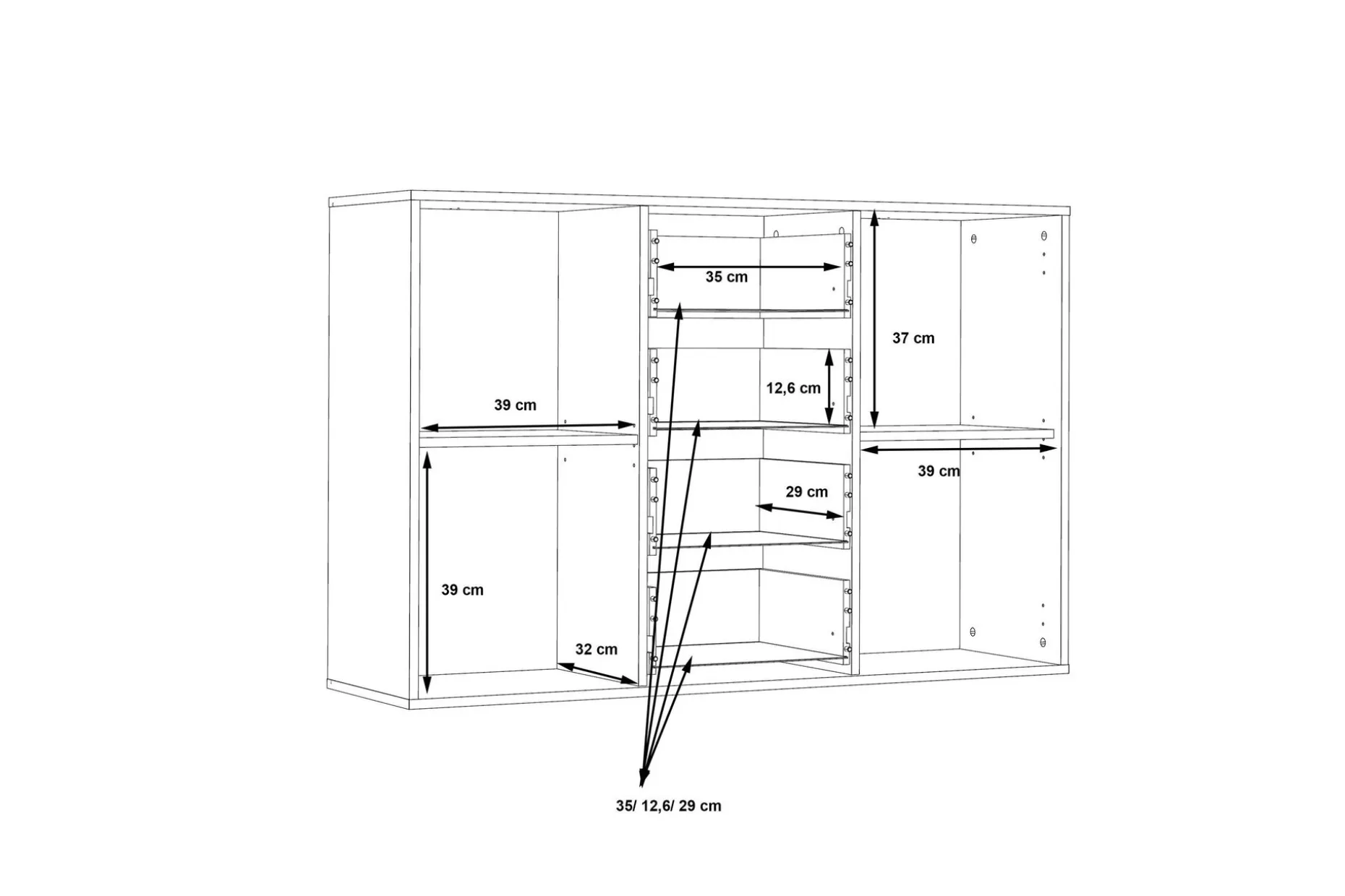 Haba Skjenk 34x123 cm