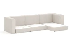 Hagblom 4-seters Divansofa med Oppbevaring Vendbar