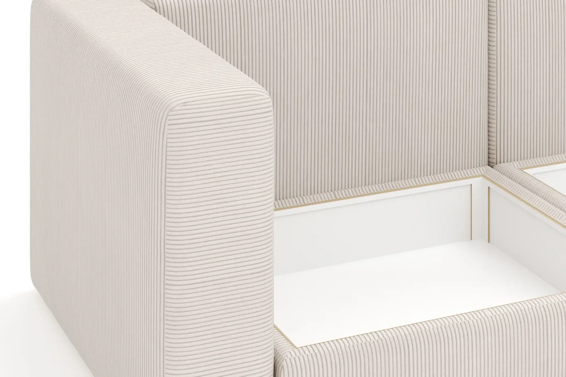 Hagblom 4-seters Divansofa med Oppbevaring Vendbar