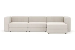 Hagblom 4-seters Divansofa med Oppbevaring Vendbar