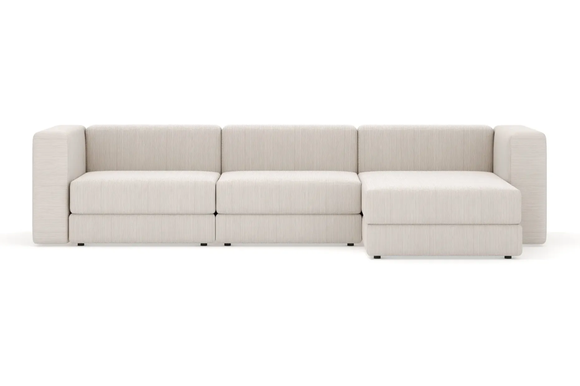 Hagblom 4-seters Divansofa med Oppbevaring Vendbar