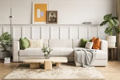 Hagblom 4-seters Divansofa med Oppbevaring Vendbar