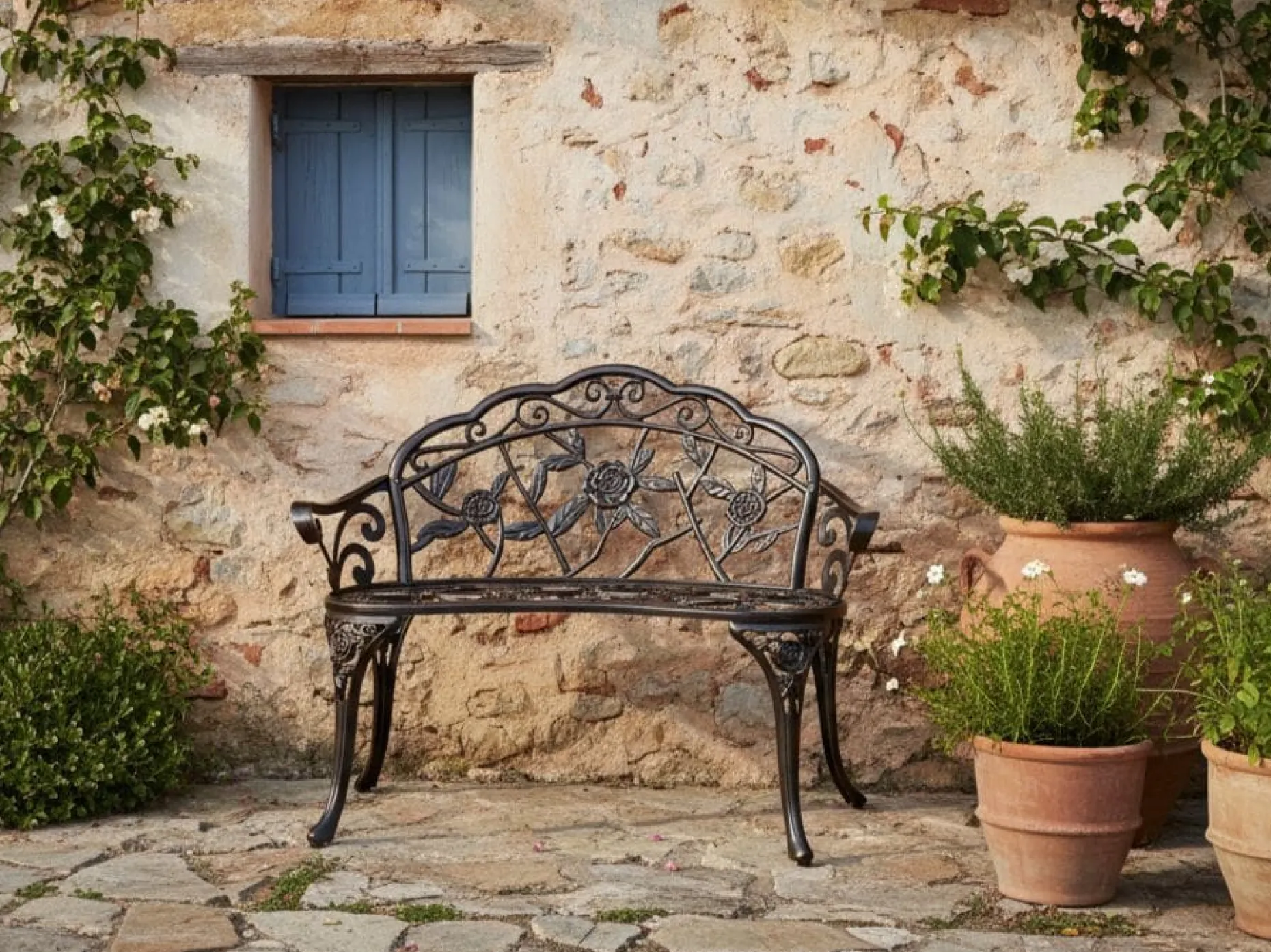 Hagebenk Piura 88 cm Aluminium