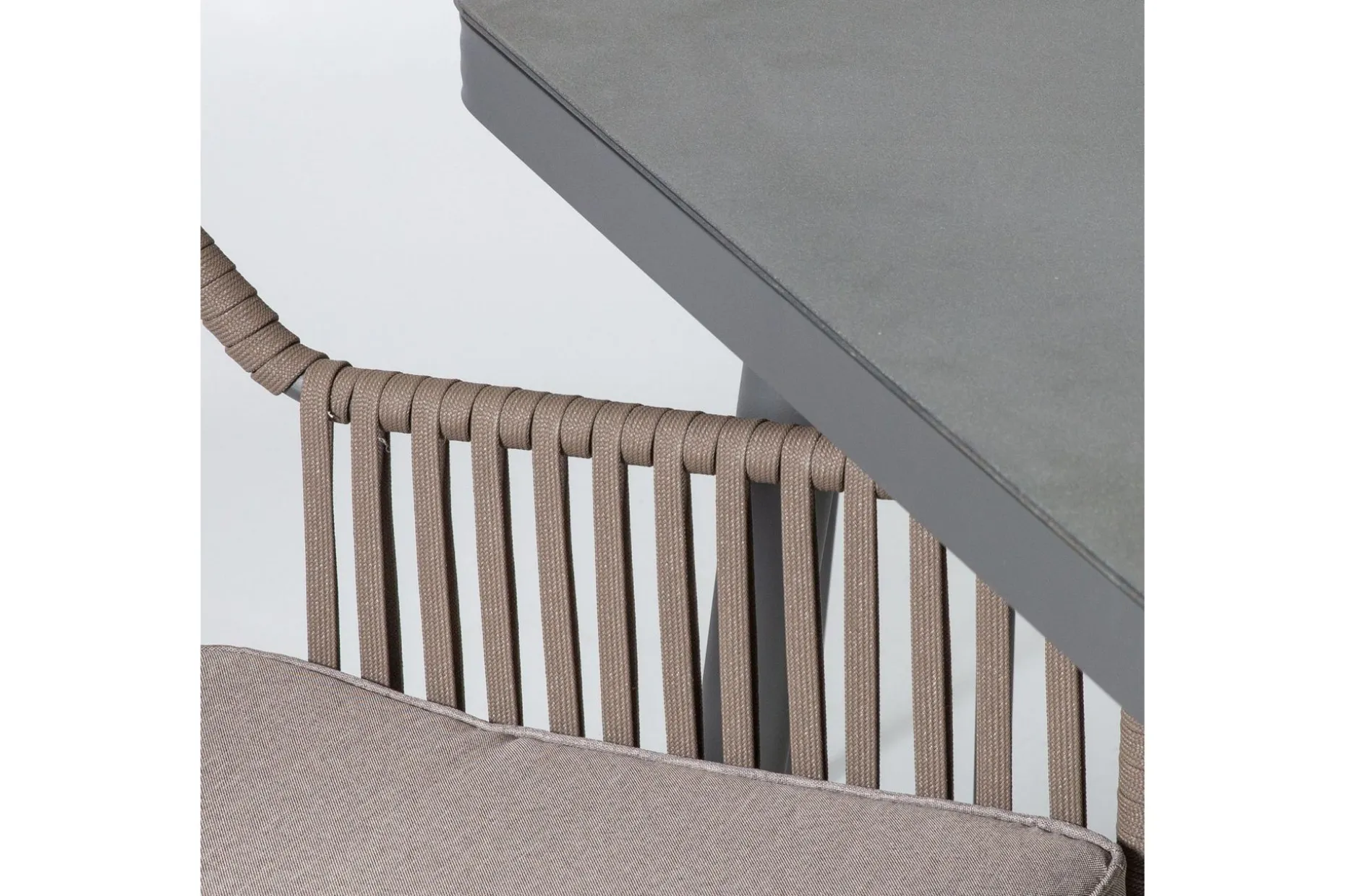 Hagegruppe ANDROS bord og 6 stoler 180x90xH75cm