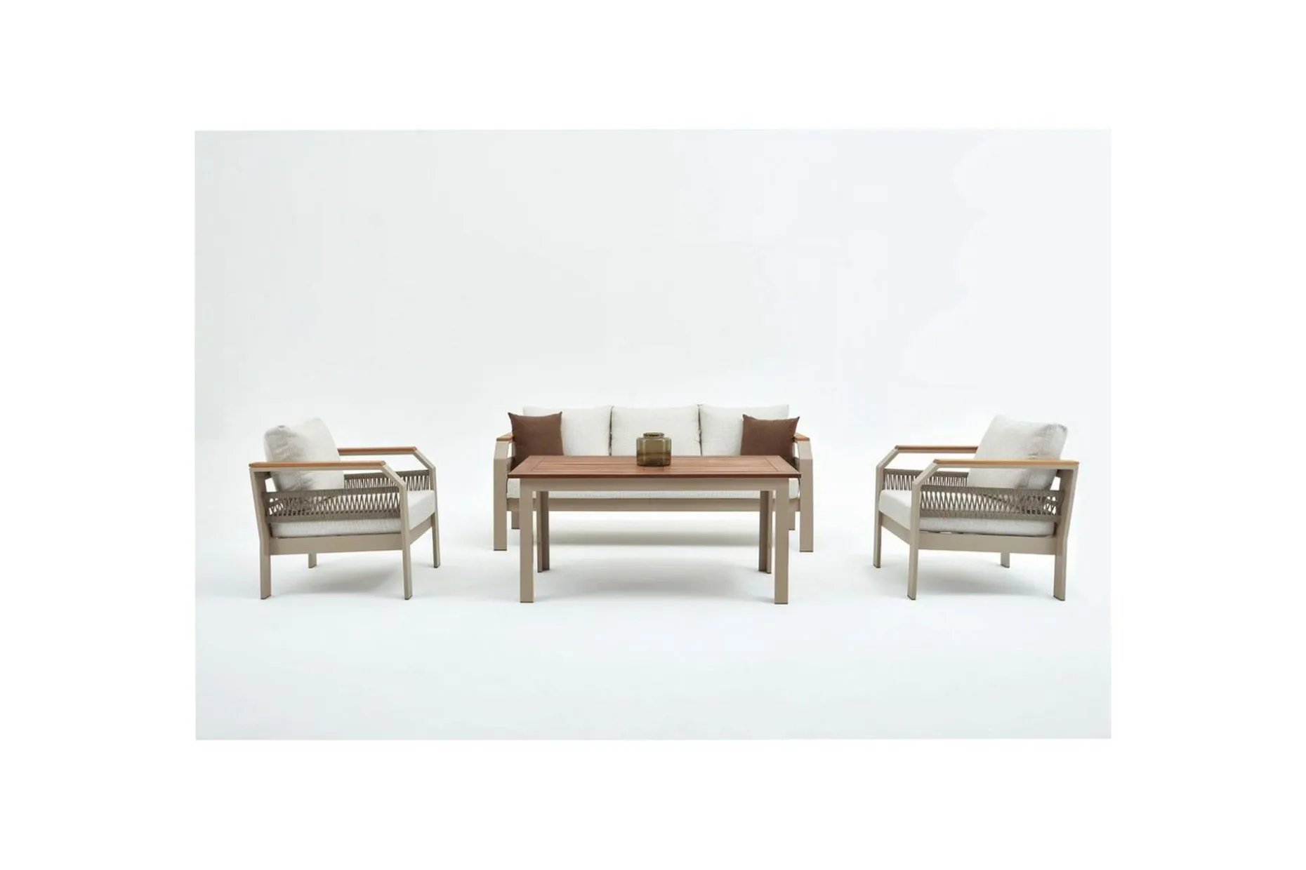 Hage loungesett Farra Beige