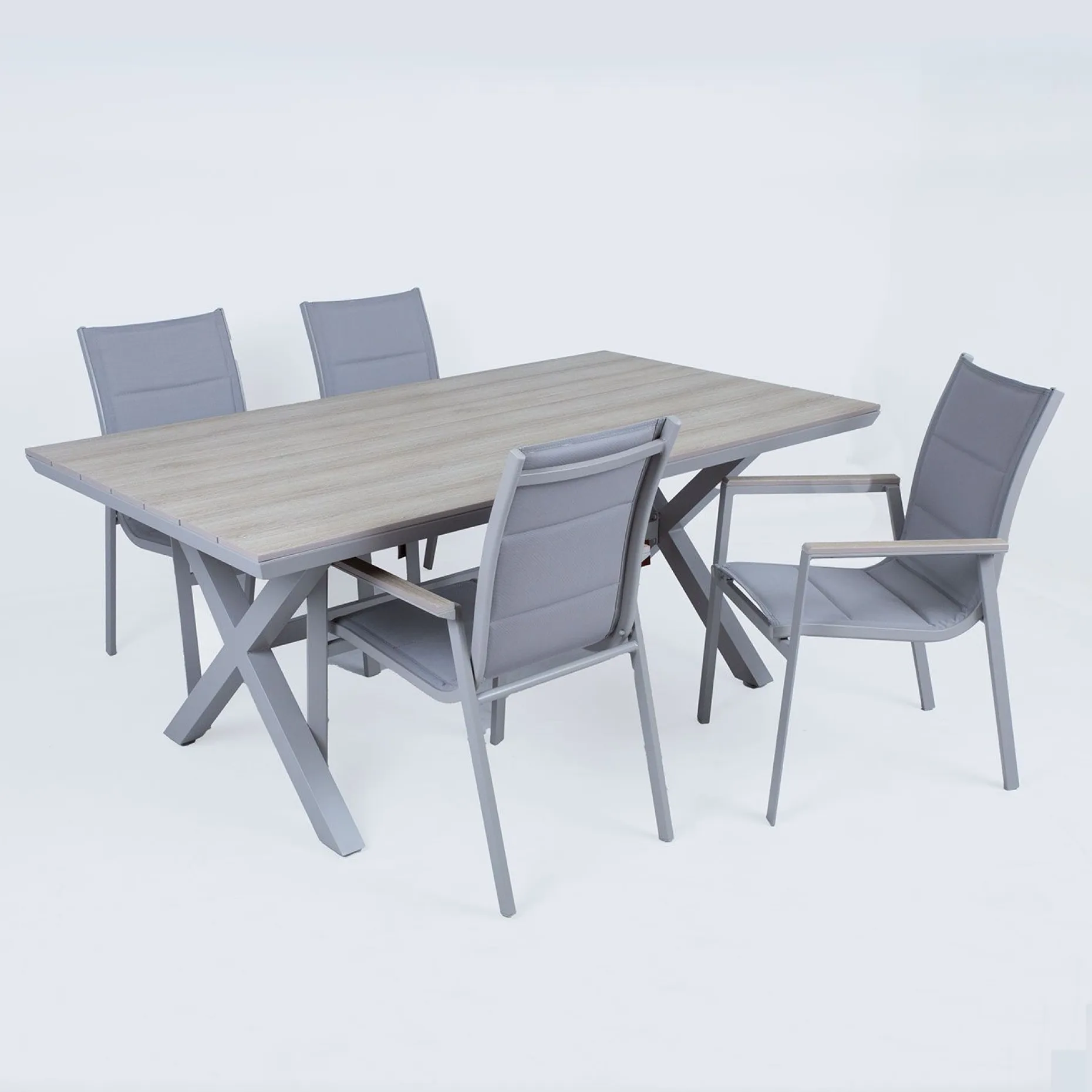 Hagemøbelsett HOME4YOU Corinna bord og 4 stoler
