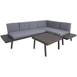 Hagemøbelsett HOME4YOU Delgado hjørnesofa og bord