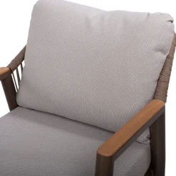 Hagemøbelsett HOME4YOU Delia bord, sofa og 2 stoler