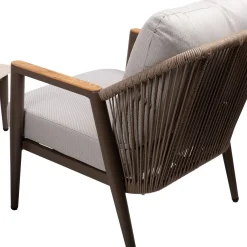 Hagemøbelsett HOME4YOU Delia bord, sofa og 2 stoler