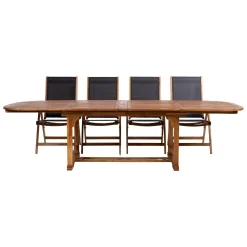 Hagemøbelsett HOME4YOU Fabiola bord og 8 stoler