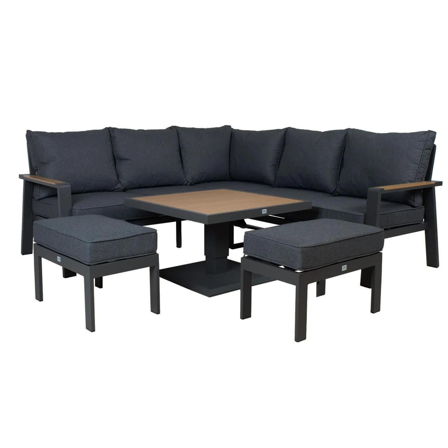 Hagemøbelsett HOME4YOU Parker Grey 4 deler