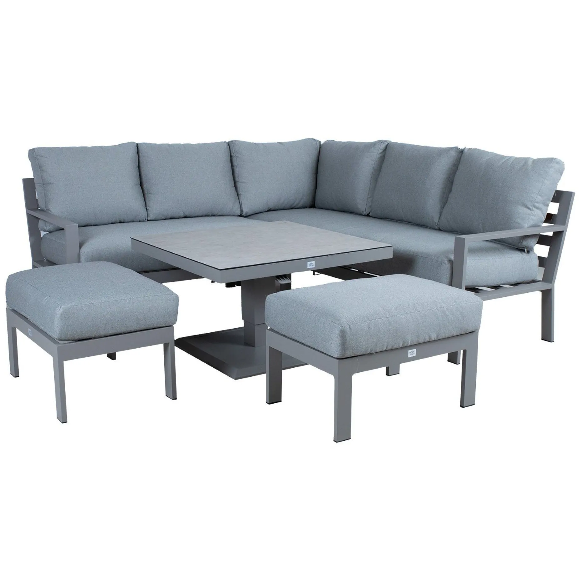 Hagemøbelsett HOME4YOU Rio 4 deler gråbeige
