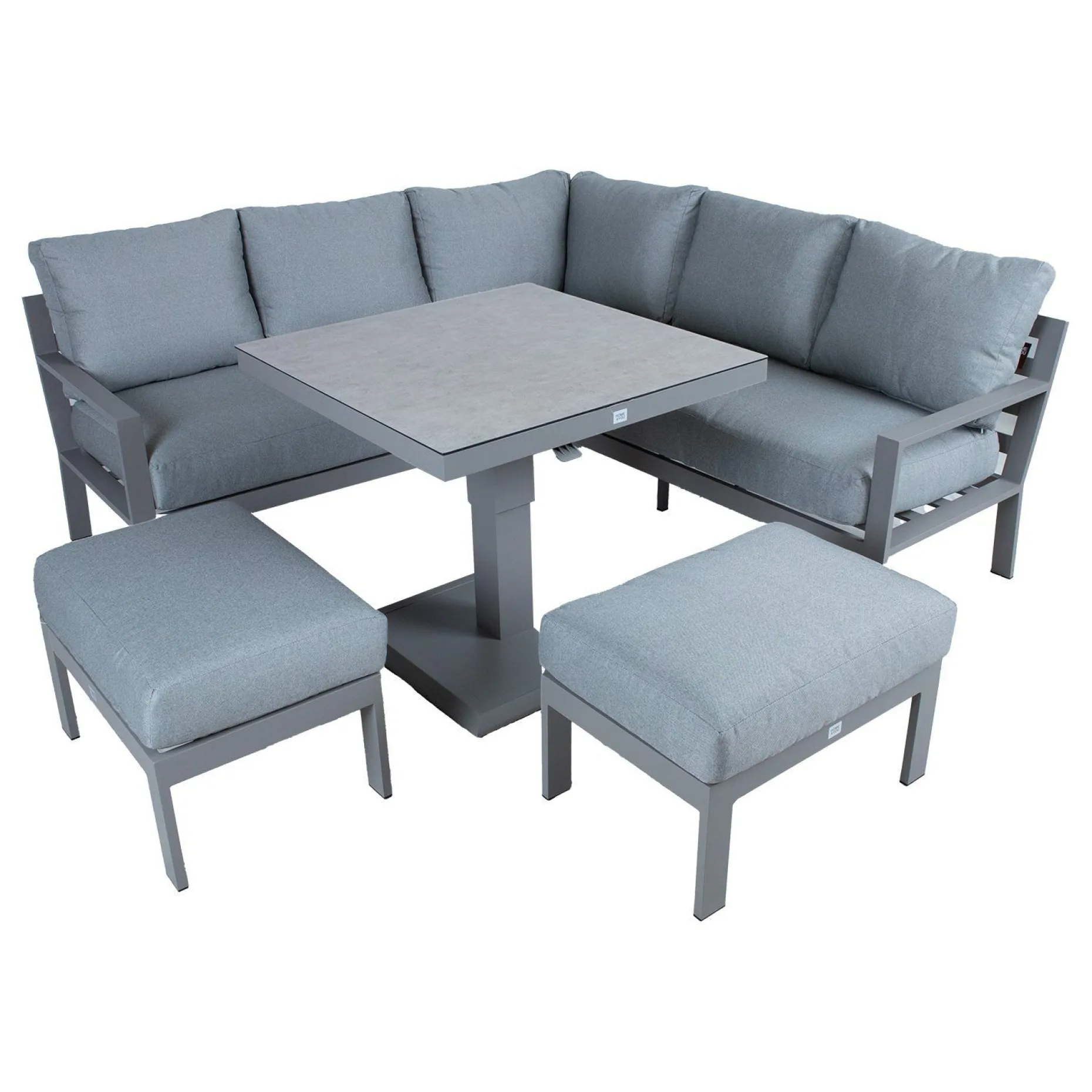 Hagemøbelsett HOME4YOU Rio 4 deler gråbeige