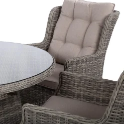 Hagemøbelsett HOME4YOU Trento bord og 4 stoler