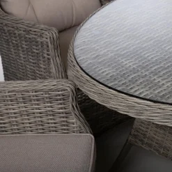 Hagemøbelsett HOME4YOU Trento bord og 6 stoler