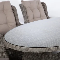 Hagemøbelsett HOME4YOU Trento bord og 6 stoler