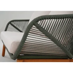 Hagemøbelsett HOME4YOU Tuxedo bord, sofa og 2 stoler
