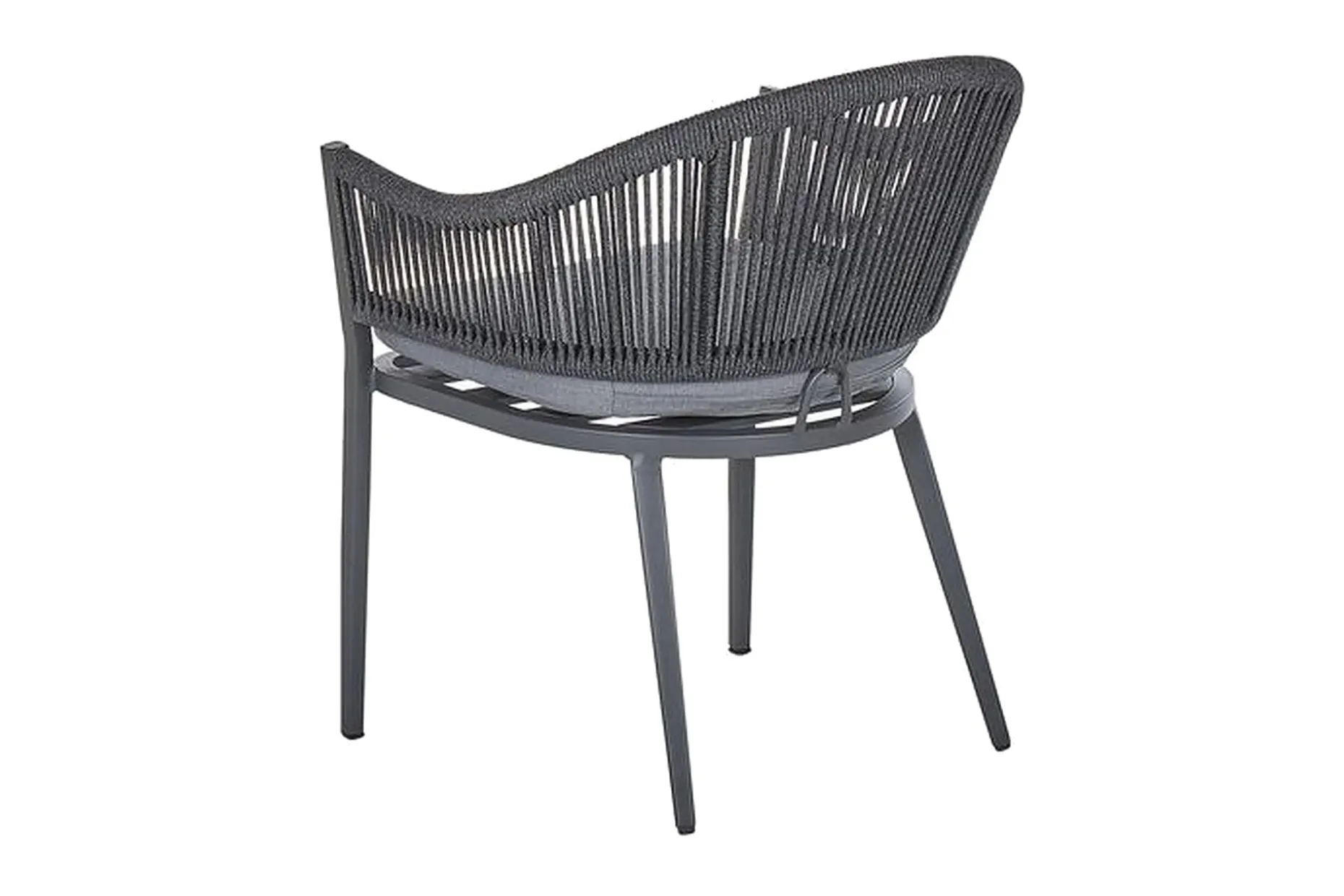 Hagesett med bord og 4 stoler i aluminium MILETO