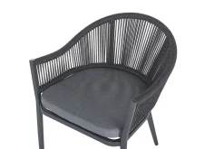 Hagesett med bord og 4 stoler i aluminium MILETO