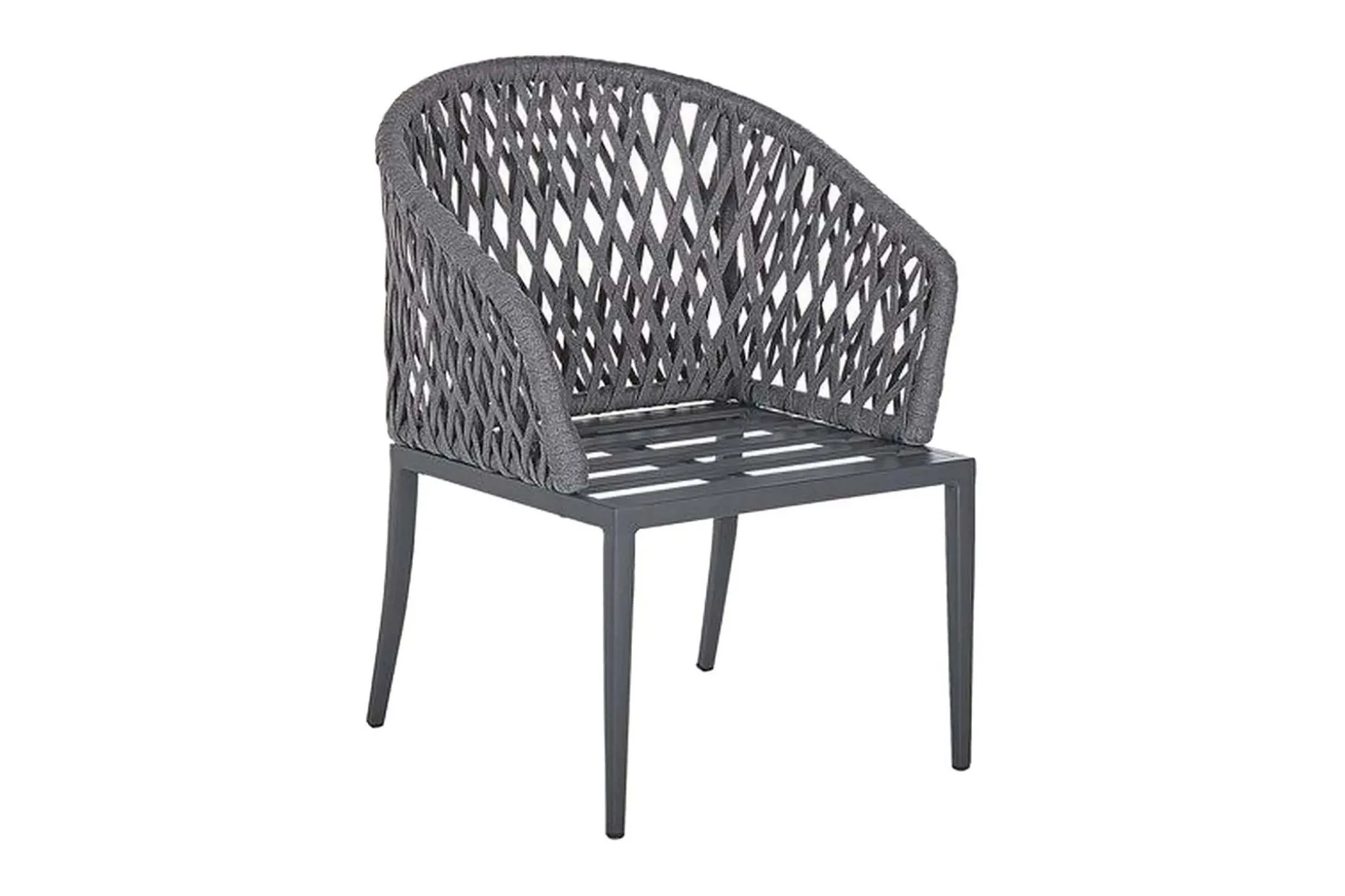Hagestol 2 stk aluminium grå LIPARI