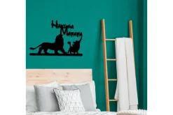 Hakuna Matata Lion And Piggy Veggdekor