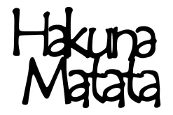 Hakuna Matata 8 Veggdekor
