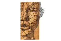 Half face Veggdekor