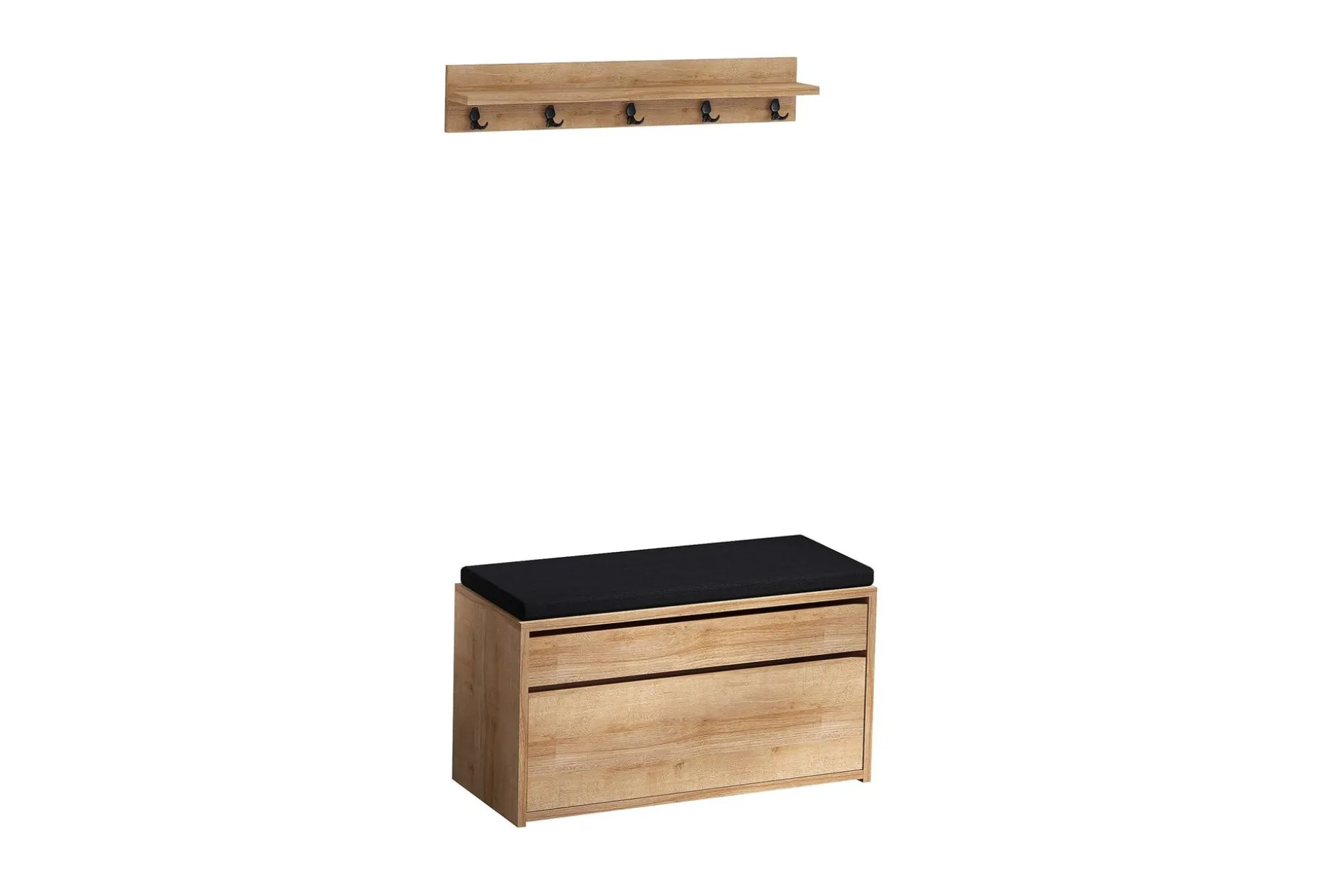 Hall Stand Eik|Svart