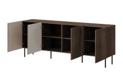 Hammarstrand Kommode Mørkt tre Bred 201 cm Høyde 81 cm Dybde 42 cm