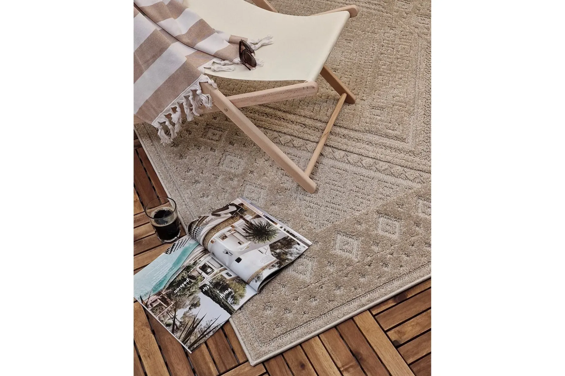 Hampton Flatvevd teppe 160x230 cm Rektangulær