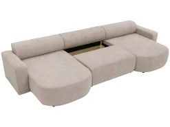 Hanish Sovesofa med dobbel sjeselong 5-seter
